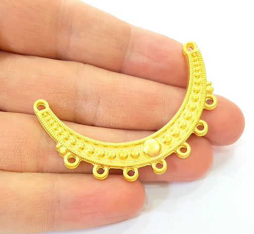 Gold Pendant Gold Plated Necklace Connector (55x12mm)  G7884