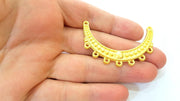 Gold Pendant Gold Plated Necklace Connector (55x12mm)  G7884