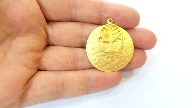 Gold Tree Charms Gold Plated  Charms (38mm)  G7887