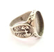Silver Ring Blank Base Bezel Settings Cabochon Base Mountings (18x14mm Blank) , Antique Silver Plated Brass G7895