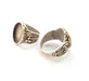 Silver Ring Blank Base Bezel Settings Cabochon Base Mountings (18x14mm Blank) , Antique Silver Plated Brass G7895