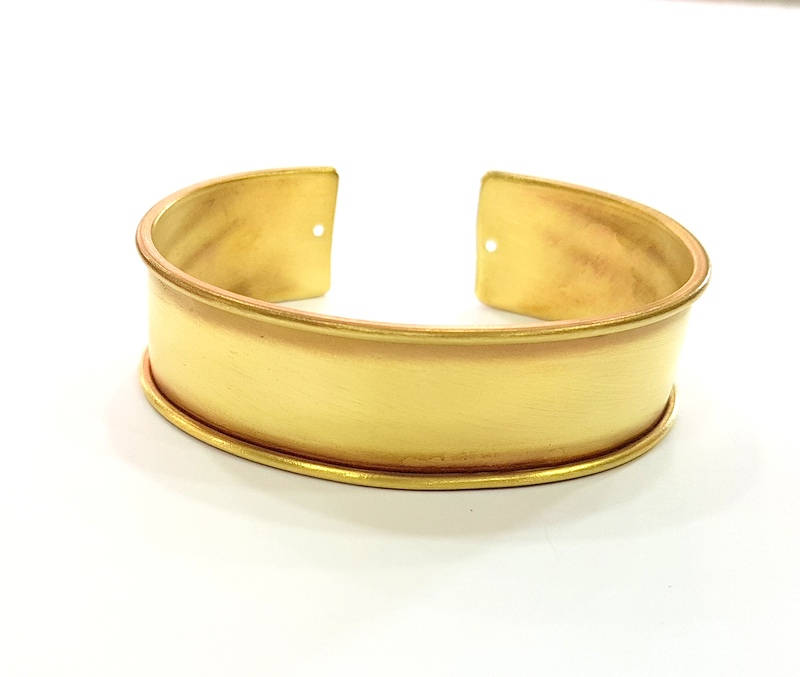 Raw Brass Bangle Blanks Bracelet Blanks Cuff Blanks Adjustable Bracelet Blank ( 20mm ) G7905
