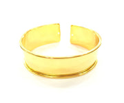 Gold Bangle Blanks Bracelet Blanks Cuff Blanks Adjustable Bracelet Blank Gold Plated Brass (20mm ) G8301