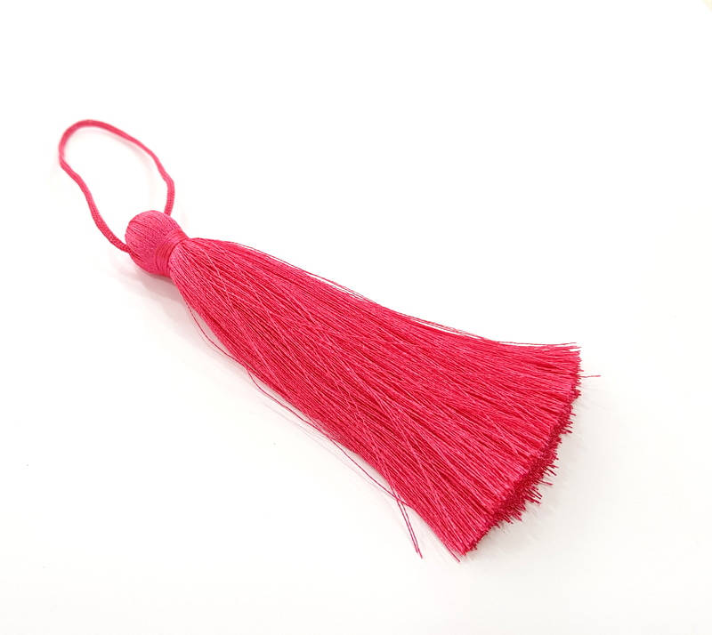 Fuschia Tassel , Large Thick 113 mm - 4.4 inches G8310