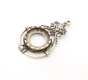 Silver Pendant Antique Silver Plated Pendants (56x34mm) G8314