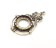 Silver Pendant Antique Silver Plated Pendants (56x34mm) G8314