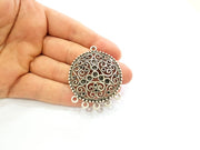 Silver Pendant Antique Silver Plated Pendants (42mm)  G7920
