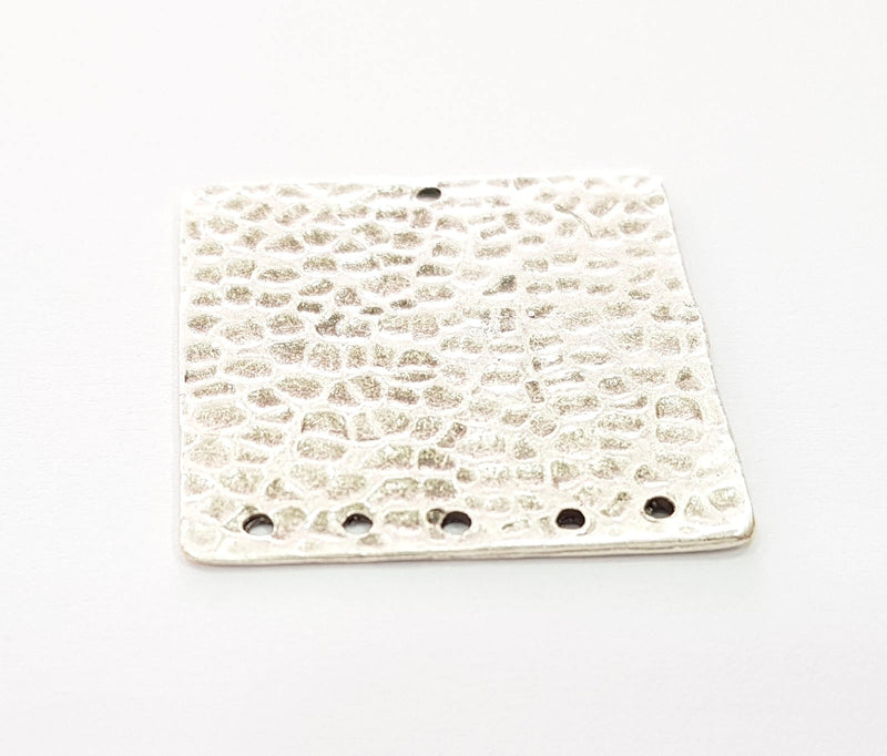 Silver Plated Connector Antique Silver Plated Brass Charms (30mm)  G8346