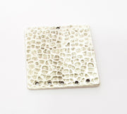 Silver Plated Connector Antique Silver Plated Brass Charms (30mm)  G8346