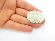 Silver Plated Connector Antique Silver Plated Brass Charms (42x32mm)  G8349