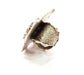Silver Ring Blank Base Bezel Settings Cabochon Base Mountings Adjustable (20mm Blank) , Antique Silver Plated Brass G8679