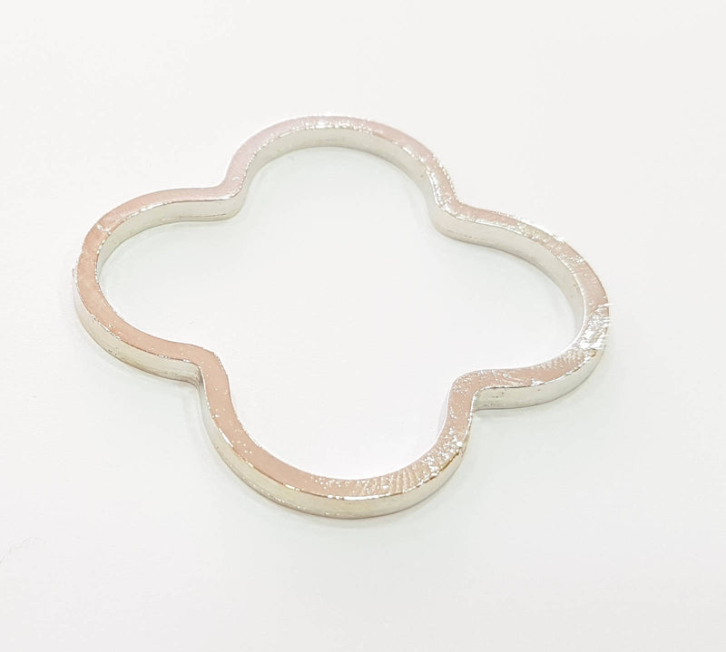 Shiny Silver Connector Shiny Silver Plated Connector (51mm) G8806