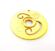Gold Pendant Gold Plated Pendant (41mm)  G8386
