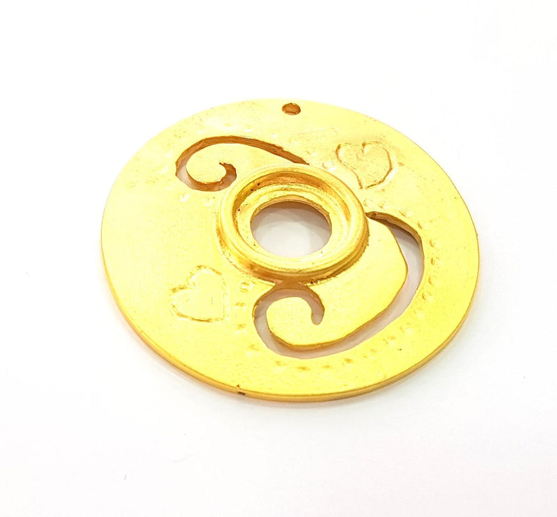 Gold Pendant Gold Plated Pendant (41mm)  G8386