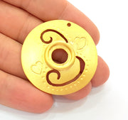 Gold Pendant Gold Plated Pendant (41mm)  G8386