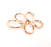 Rose Gold Pendant Connector Rose Gold Plated Pendant (53x38 mm)  G8388
