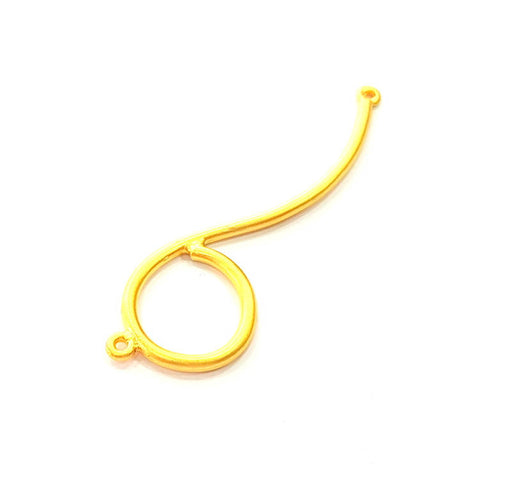 Gold Plated Connector Gold Plated Necklace Connector (67x19mm) G7959