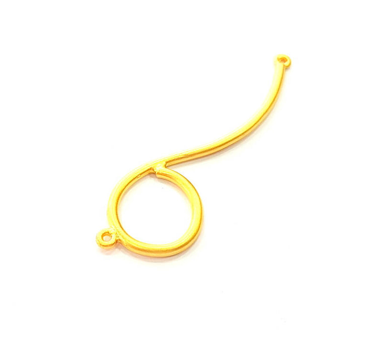 Gold Plated Connector Gold Plated Necklace Connector (67x19mm) G7959