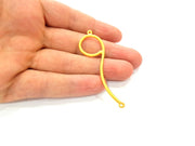 Gold Plated Connector Gold Plated Necklace Connector (67x19mm) G7959