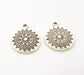 4 Silver Charms Antique Silver Plated Charms (22mm) G8019