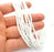 White Glass Rondelle Faceted Beads 3 mm , 1 Strand approx 38 cm ( approx 14,5 inch- approx 150 Pcs) G8040