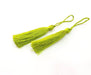 2 Pear Green Tassel (78 mm - 3 inches) G8063