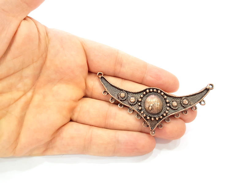 Antique Copper Pendant Antique Copper Plated Pendant (82x33mm) G8090