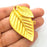 Gold Leaf Pendant Gold Plated Pendant (63x40mm)  G8149