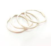 10 Silver Circle Connector Antique Silver Plated Circle (32mm) G8157