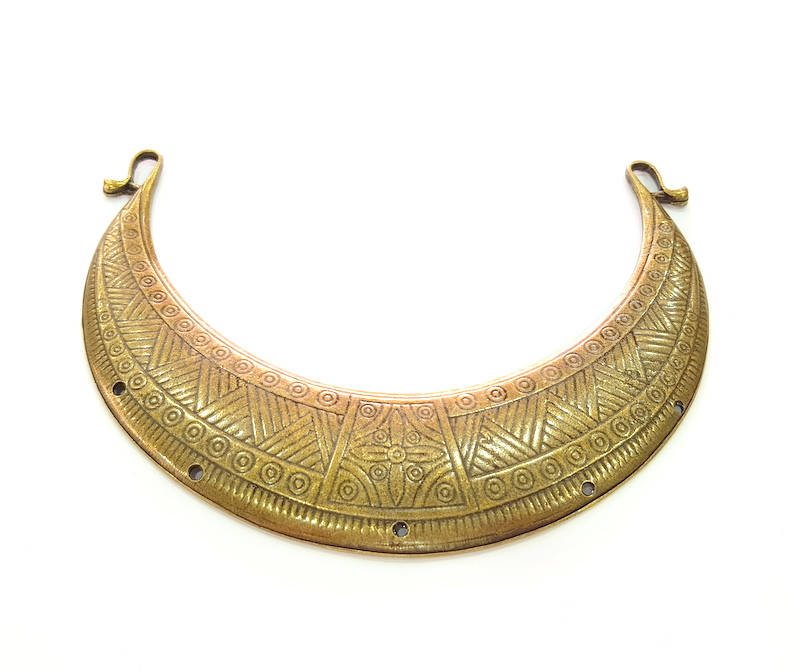 Antique Bronze Collar Pendant Pendant Antique Bronze Connector (145x32mm) G8159