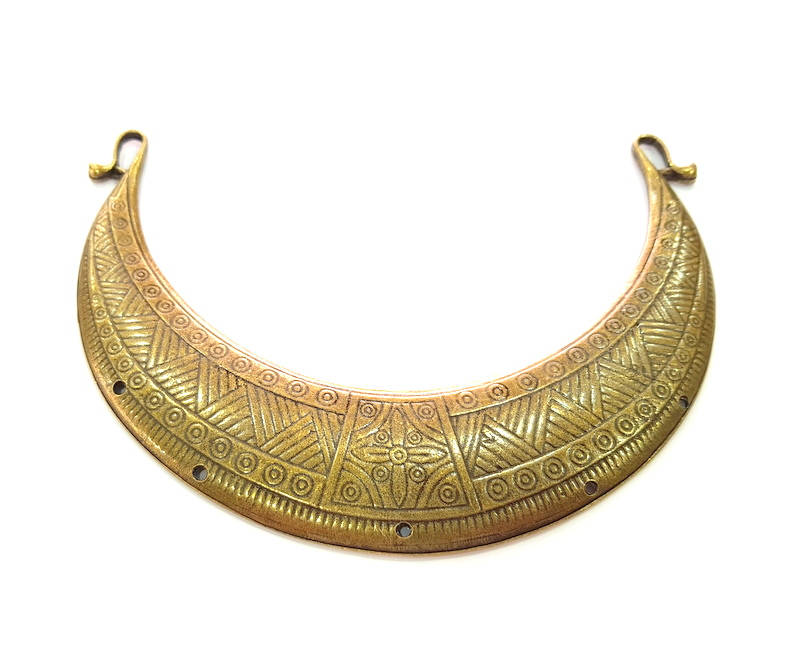Antique Bronze Collar Pendant Pendant Antique Bronze Connector (145x32mm) G8159