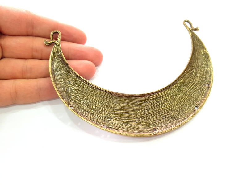 Antique Bronze Collar Pendant Pendant Antique Bronze Connector (145x32mm) G8159