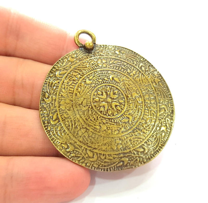 Antique Bronze Pendant (52mm) G8161