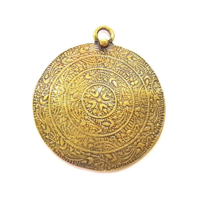 Antique Bronze Pendant (52mm) G8161