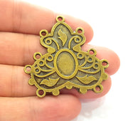 Antique Bronze Pendant Antique Bronze Connector (46x45mm) G8162