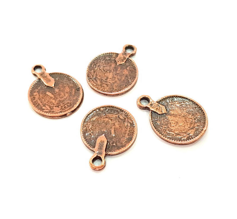 10 Antique Copper Ottoman Signature Charm Antique Copper Plated Charm (16mm) G8164