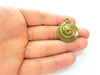 4 Antique Bronze Pendant (28mm) G8186