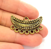 2 Antique Bronze Pendant Antique Bronze Connector (35x21mm) G8188
