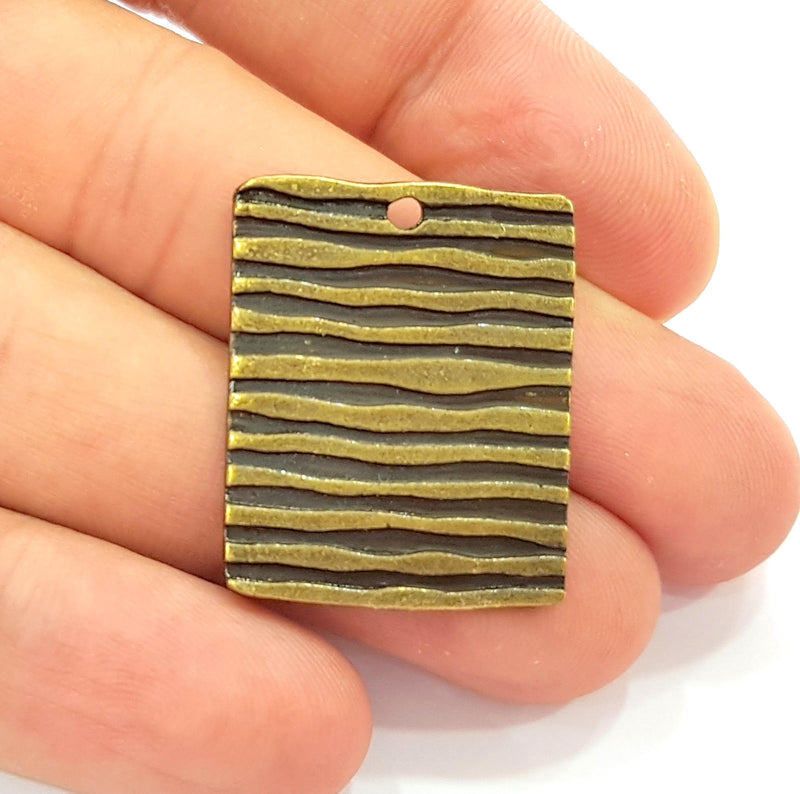 2 Antique Bronze Charm Antique Bronze Plated Charm (30x23mm) G8432