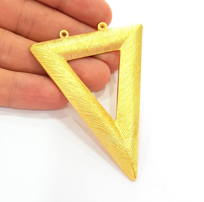 Triangle Pendant Gold Plated Pendant (76x63mm)  G7246