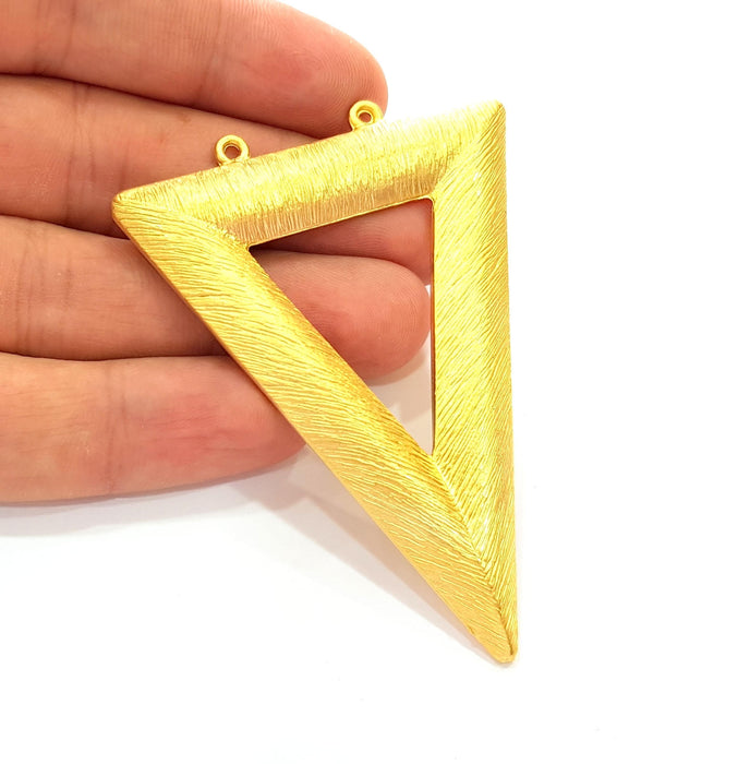 Triangle Pendant Gold Plated Pendant (76x63mm)  G7246