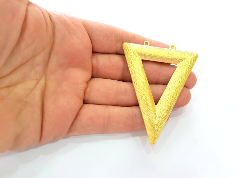 Triangle Pendant Gold Plated Pendant (76x63mm)  G7246