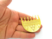 Gold Pendant Gold Plated Ethnic Pendant (65x52mm)  G8458