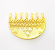 Gold Pendant Gold Plated Ethnic Pendant (65x52mm)  G8458