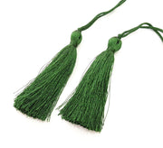 2 Dark Green Tassel (78 mm - 3 inches) G8201