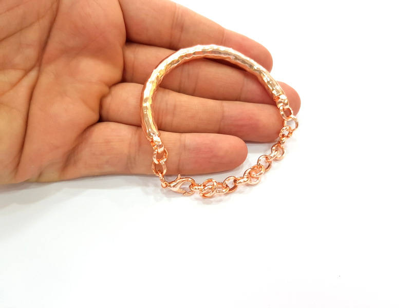 Rose Gold Plated Bracelet Components Bangles Findings For Your Craft  G4260