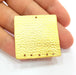 Gold Plated Square Connector Gold Plated Brass Charms (40x40mm)  G8486