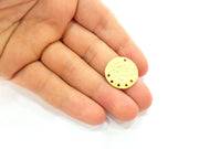 2 Gold Plated Connector Gold Plated Brass Charms (22mm)  G8488