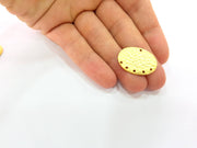 Gold Plated Connector Gold Plated Brass Charms (40x22mm)  G8489