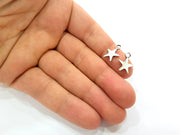 25 Silver Charms Antique Silver Plated Charms (16x12mm) G8499